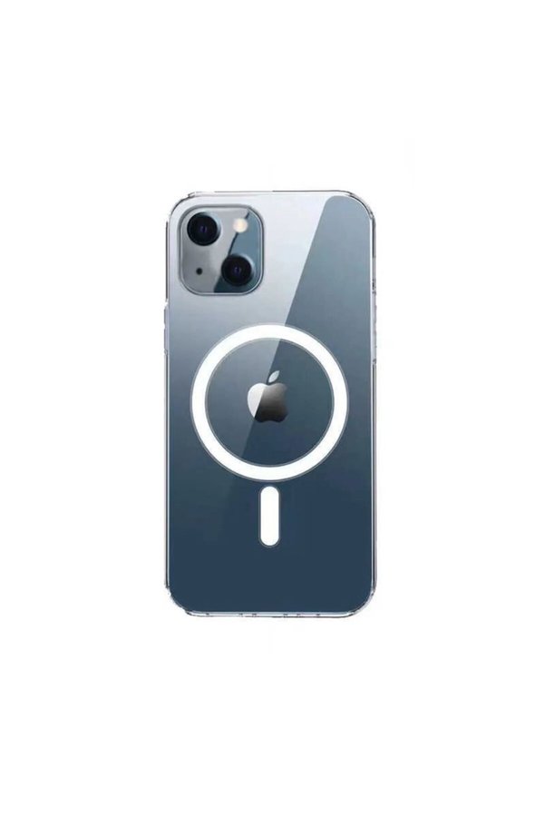 Ethab Ticaret Glb-Stl41414 Iphone 14 Kılıf Kamera Lens Korumalı Magsafe Destekli Şeffaf Darbe Emici Sert Kapak