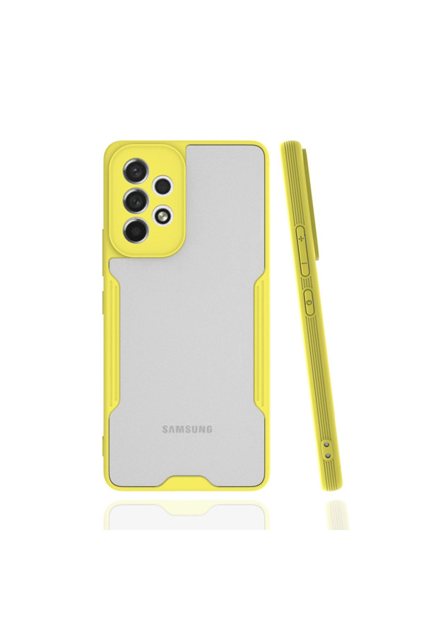 Evimdeyokyok Samsung Galaxy A53 5G Kılıf Platin Silikon - Sarı