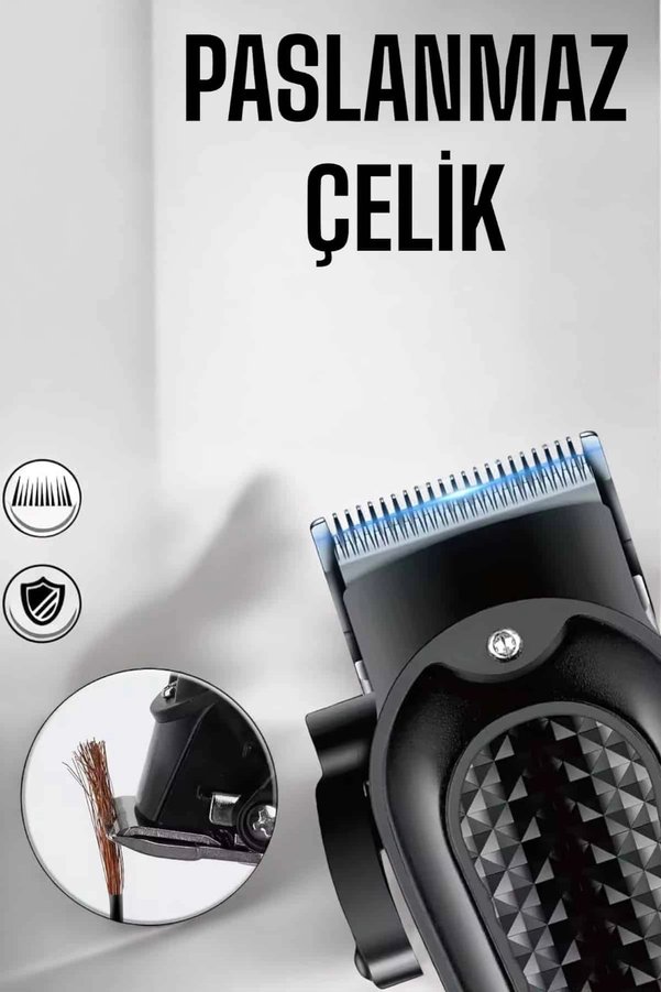 Cndr Suya Dayanıklı Tıraş Makinesi Keskin Bıçaklı Dijital Göstergeli Şarjlı