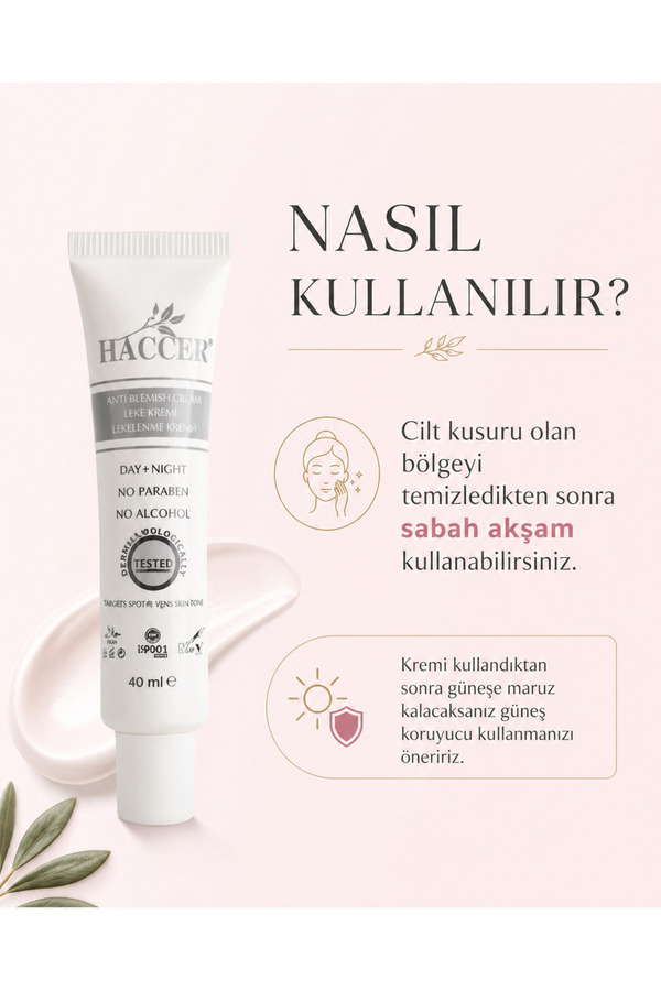 Haccer Leke Kremi & Lekelenme Karşıtı 40 Ml