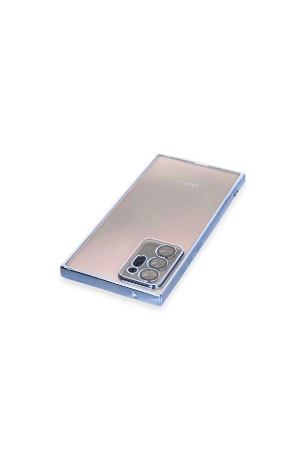 Ethab Ticaret Glb-Stl41414 Samsung Galaxy Note 20 Ultra Kılıf Razer Lensli Silikon - Açık Mavi