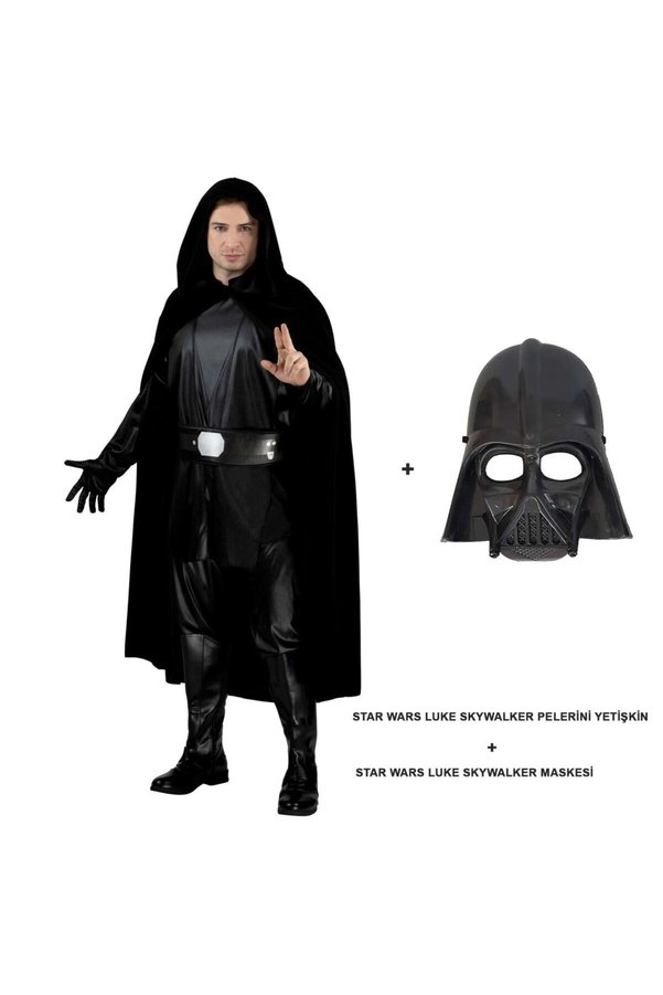 Ethab Ticaret Glb-Stl41414 Wars Luke Skywalker Pelerini Yetişkin Ve Maskesi