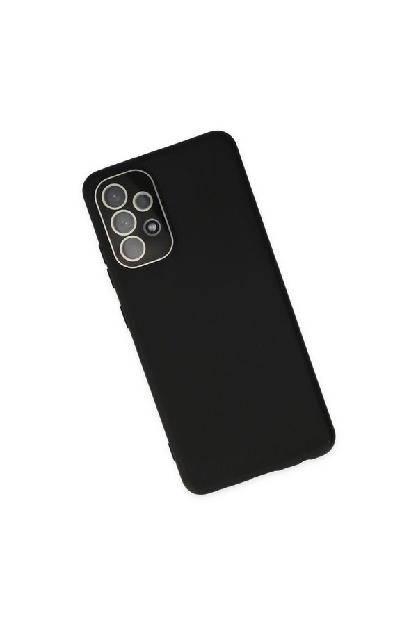 Evimdeyokyok Samsung Galaxy A33 5G Kılıf Lansman Glass Kapak - Siyah