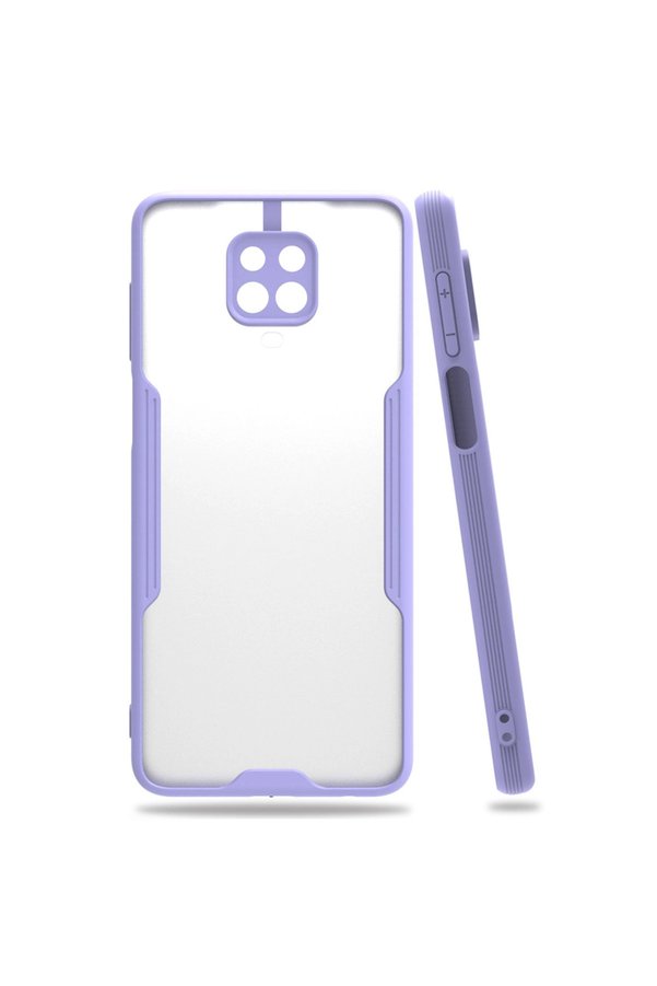 Evimdeyokyok Xiaomi Redmi Note 9S Kılıf Platin Silikon - Lila