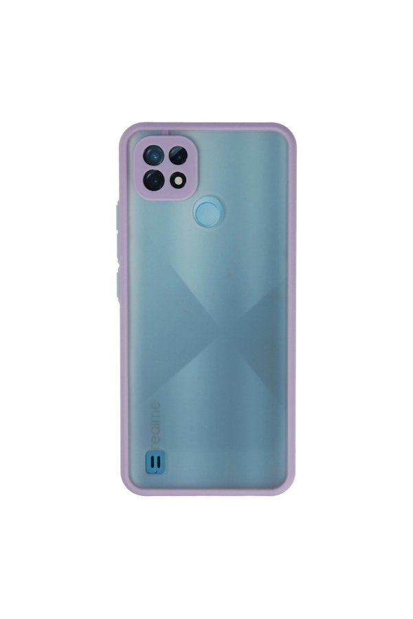 Evimdeyokyok Realme C21 Kılıf Montreal Silikon Kapak - Mor