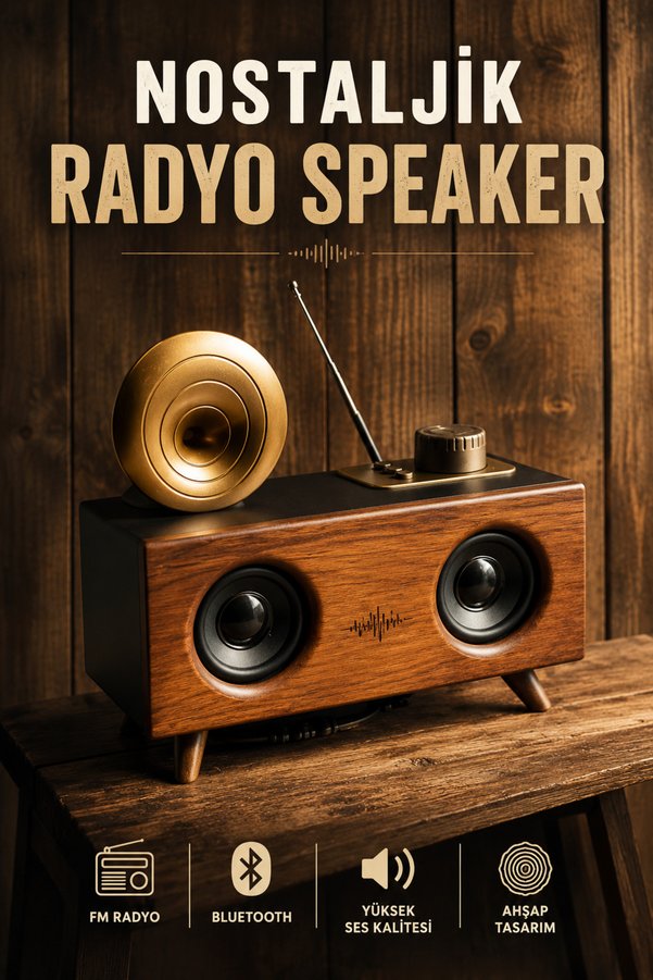 Valor Nostaljik Görünümlü Bluetooth Bağlantılı Speaker