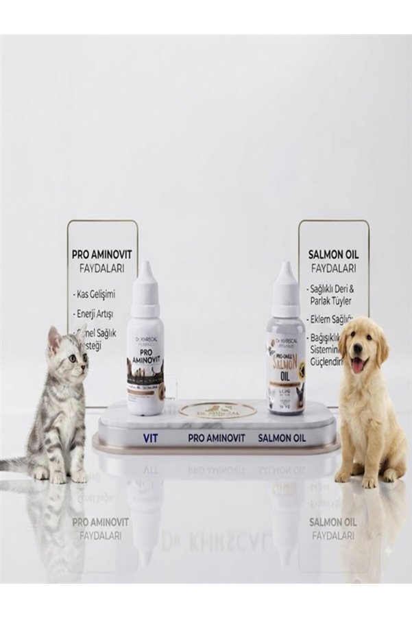 Yıldem Grup Evcil Hayvan Vitamin Ve Bakım Seti - Pro Aminovit 50 Ml & Somon Yağı 50 Ml
