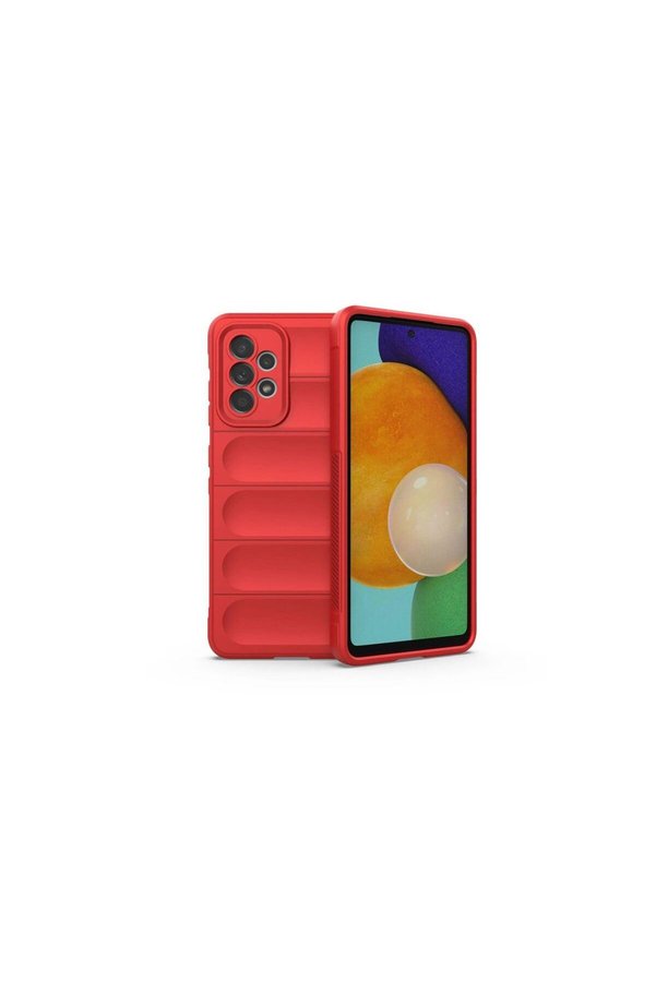Ethab Ticaret Glb-Stl41414 Samsung Galaxy A52 Kılıf Optimum Silikon - Kırmızı