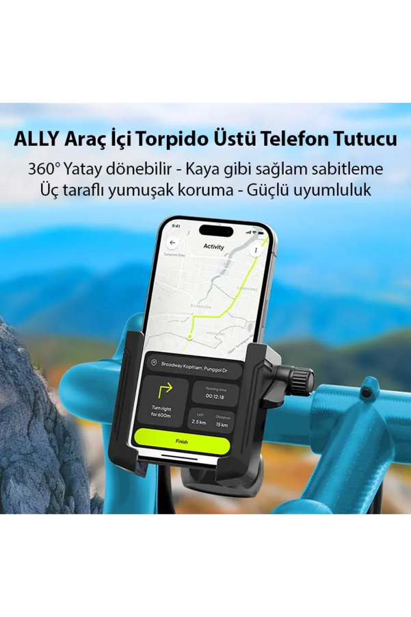 Ezere Ally Crown Gidon Bağlantılı Bisiklet Ve Motosiklet Telefon Tutucu-(5775) - Karbul3543-1739