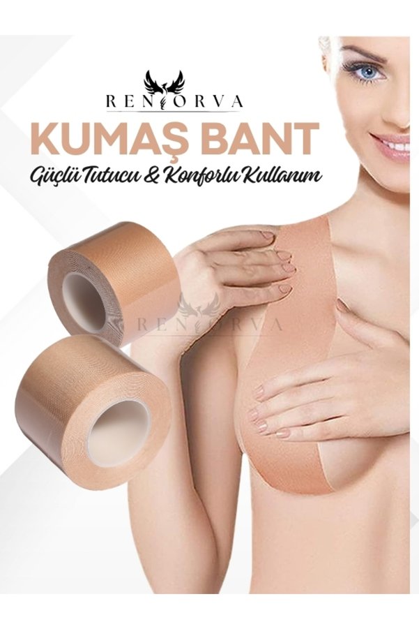 Renorva Kişiselleştirilebilir Kesilebilir Tasarım Push-Up Efektli Göğüs Ucu Kapatıcı Ve Kaldırıcı Kumaş Bant