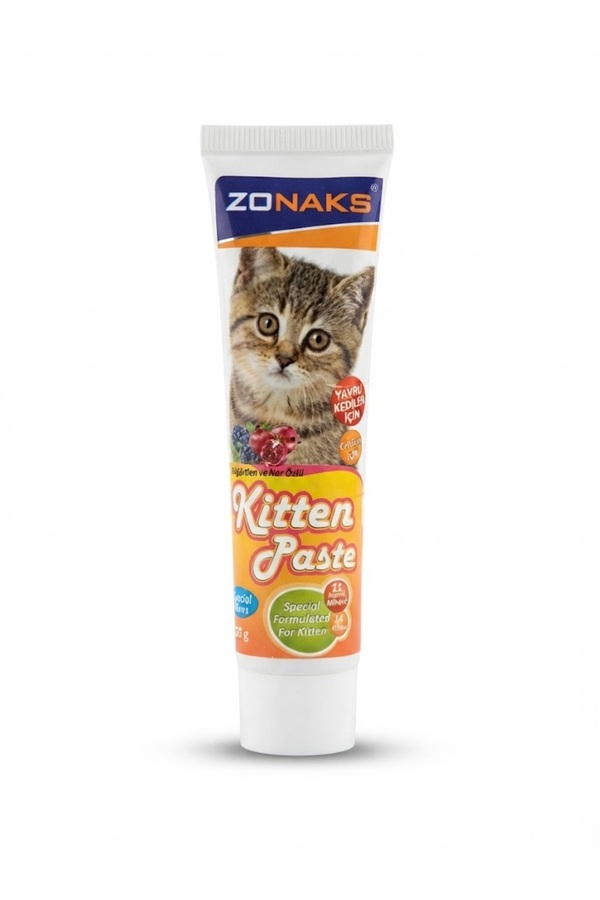 Zonaks Yavru Kedi Vitamin Macunu 100 Gr(Böğürtlen Ve Nar Özlü)