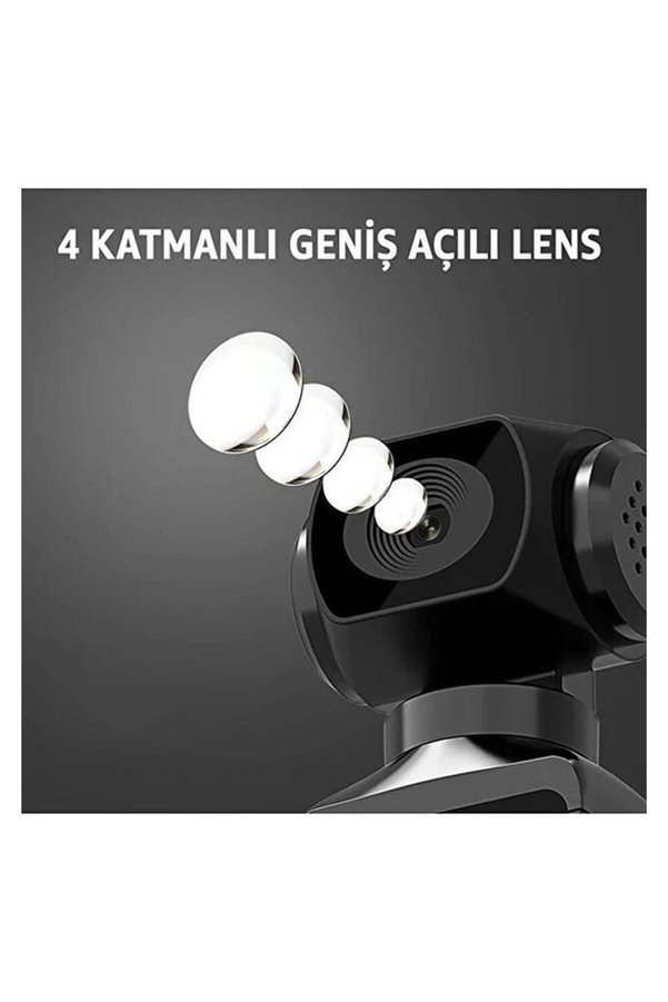 Evi̇mdeyokyok 4K Ultra Hd Aksi̇yon Kamerası 270° Geni̇ş Açı Döner Kli̇ps Su Geçi̇rmez Kılıf Wi̇fi̇ Kamera