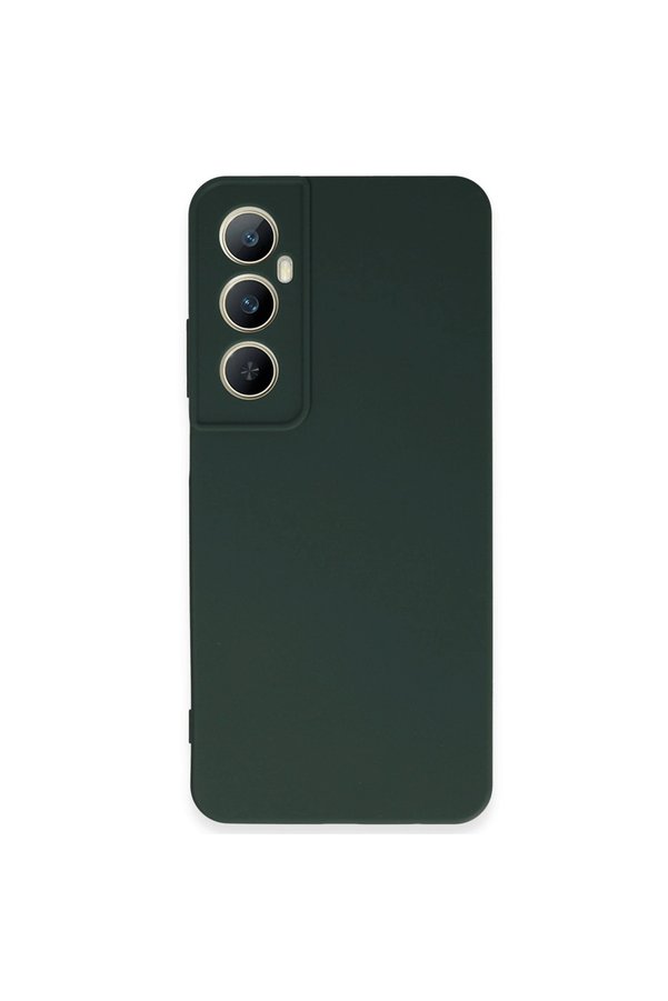 Evimdeyokyok Realme C65 Kılıf First Silikon - Koyu Yeşil