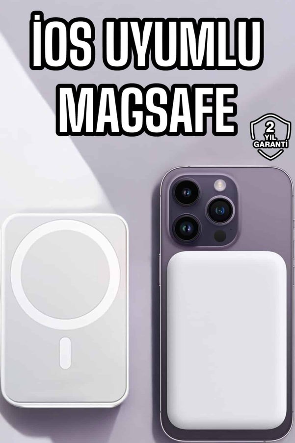 Eco Lounge 5000 Mah İos Uyumlu Magsafe Kablosuz Şarj Hızlı Şarj Desteği
