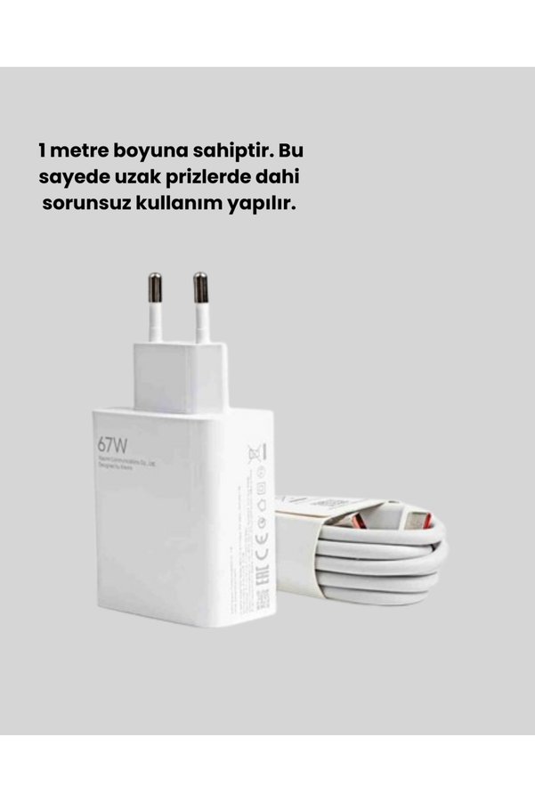 Nw Nessiworld 67 Watt Turbo Charge Başlık Vivo Y20 Y35 Y55 Uyumlu