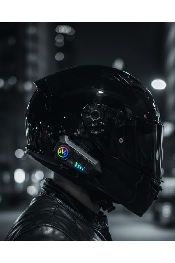 Hubrendy Bluetooth 5.3 Kask İçi Intercom Kulaklık 1000 M Mesafe 1000 Mah
