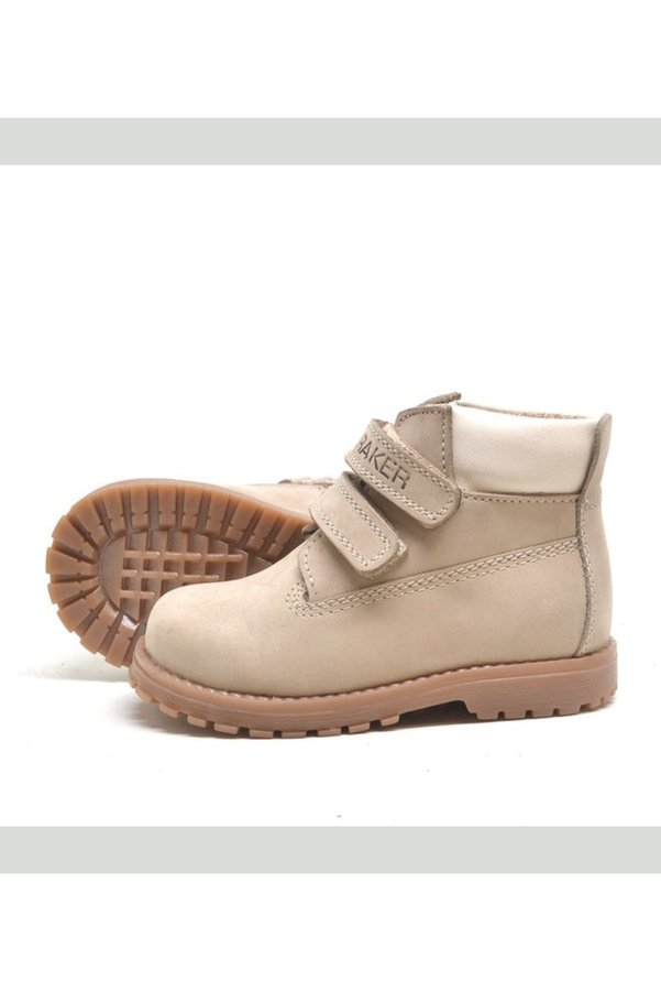 Ortopedikal Rakerplus Neson 9055-Vz Vizon % 100 Hakiki Deri Cırtlı Unisex Bebek Çocuk Bot