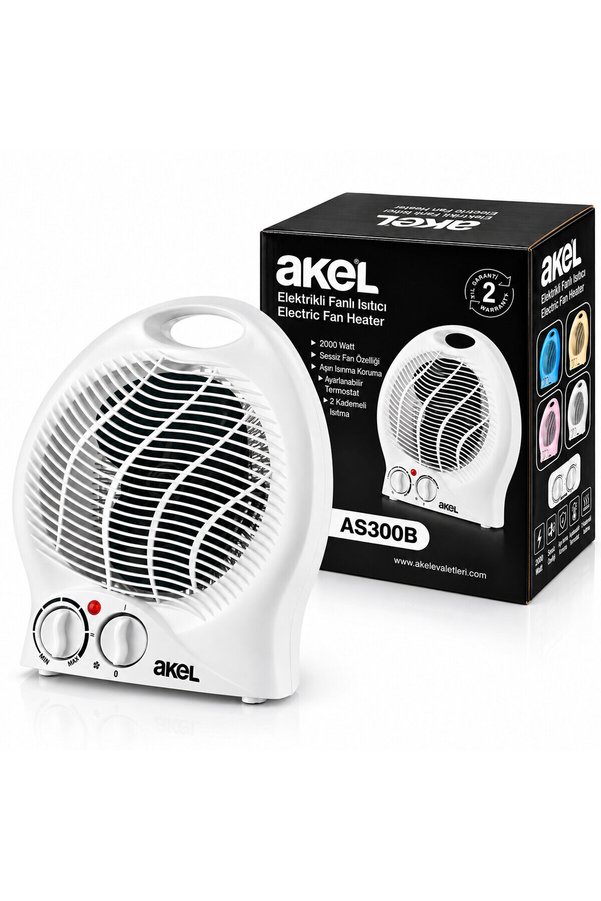 Go İthalat Sıcak - Soğuk Elektrikli Fanlı Isıtıcı 2 Kademe Hız Ayar Hızlı Isıtma - Sessiz Fan 2000W As-300B ()