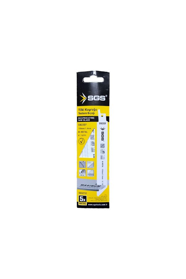 Go İthalat 5Pcs Tilki Kuyruğu - Testere Bıçağı Metal 150Mm/1.4Mm () Glbl-Stl57839