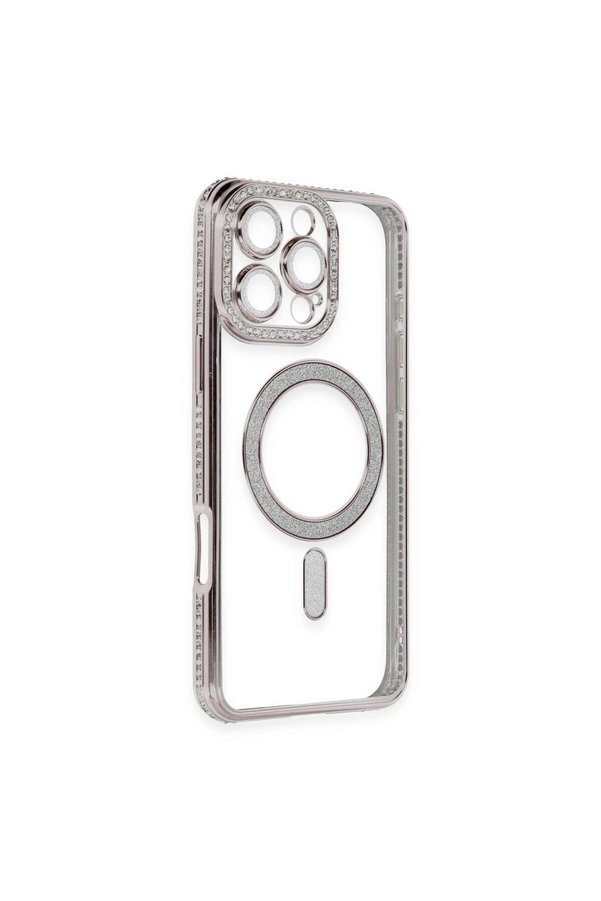 Ethab Ticaret Glb-Stl41414 Samsung Galaxy A37 5G Loji Magsafe Kapak - Siyah