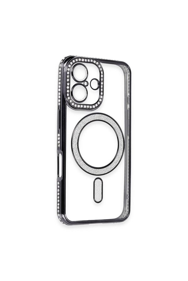 Ethab Ticaret Glb-Stl41414 Samsung Galaxy A17 5G Loji Magsafe Kapak - Siyah