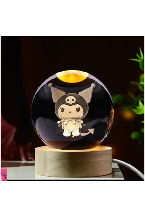 Evimdeyokyok Kuromi Işıklı Cam Küre Kod 63