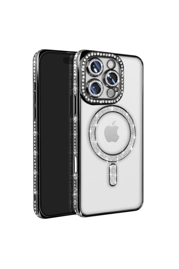 Ethab Ticaret Glb-Stl41414 Samsung Galaxy A37 5G Loji Magsafe Kapak - Çöl Titanyum
