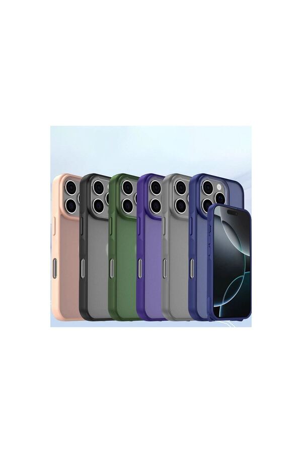 Ethab Ticaret Glb-Stl41414 İphone 12 Kılıf Enka Magsafe Silikon Kılıf - Titan Gri