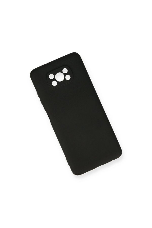 Ethab Ticaret Glb-Stl41414 Pocophone X3 Kılıf Nano İçi Kadife Silikon - Siyah
