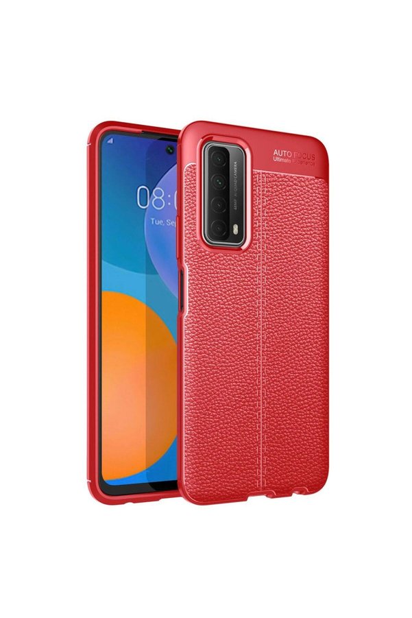 Ethab Ticaret Glb-Stl41414 Huawei P Smart 2021 Kılıf Auto Focus Kapak - Kırmızı