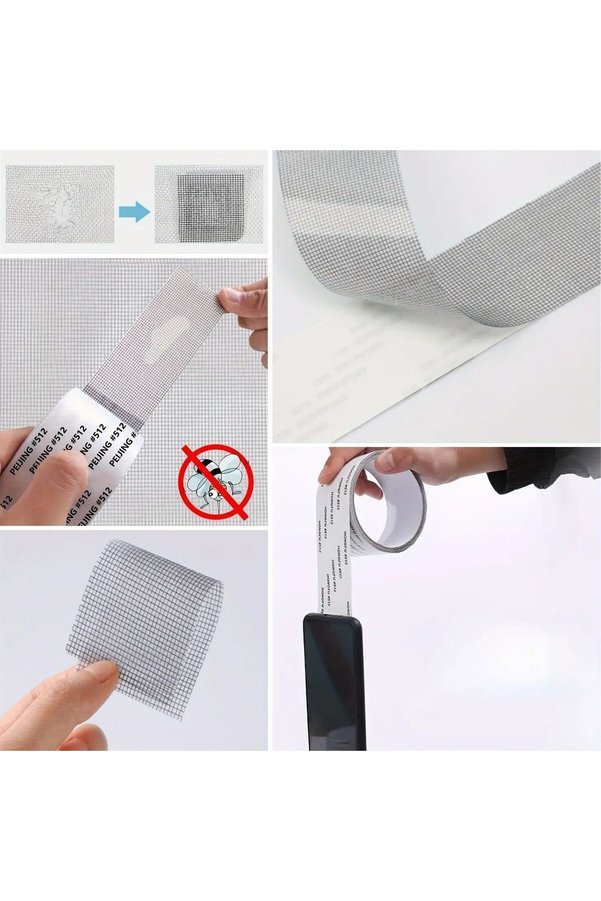 Go İthalat Güçlü Yapışkanlı Pencere Tamir Bandı, Böcek Önleyici Yama Bandı 2 Mt X 5 Cm () Glbl-Stl57839