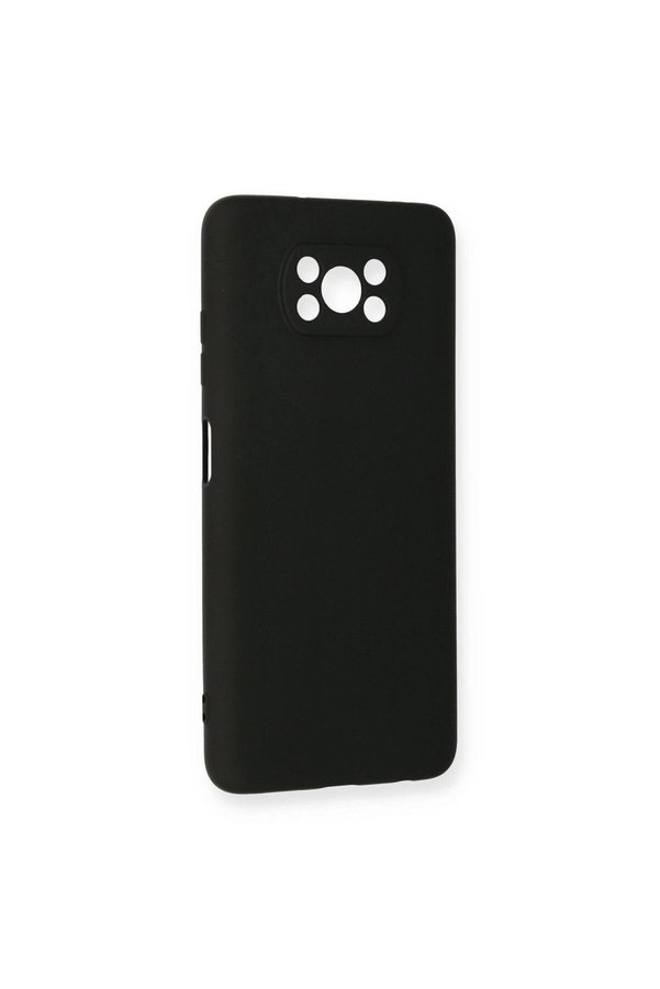 Ethab Ticaret Glb-Stl41414 Pocophone X3 Kılıf Nano İçi Kadife Silikon - Siyah