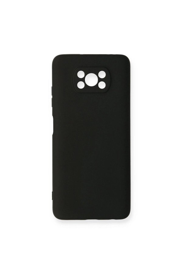 Ethab Ticaret Glb-Stl41414 Pocophone X3 Kılıf Nano İçi Kadife Silikon - Siyah