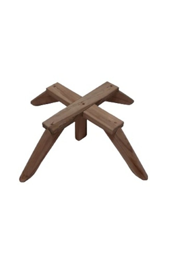 Kamusalmarket Ahşap Berjer Ayağı Naturel Boyasız