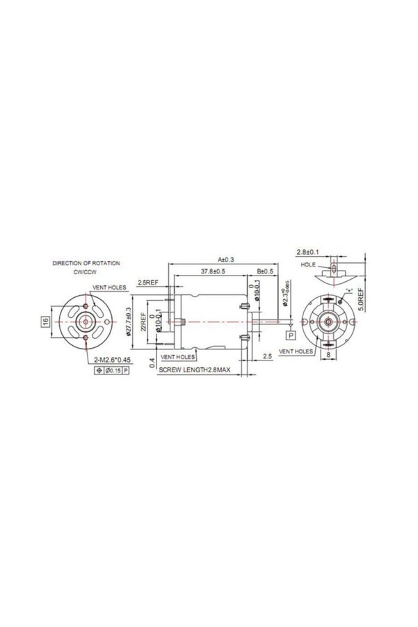 Kemos Rs-385 24V Dc Motor