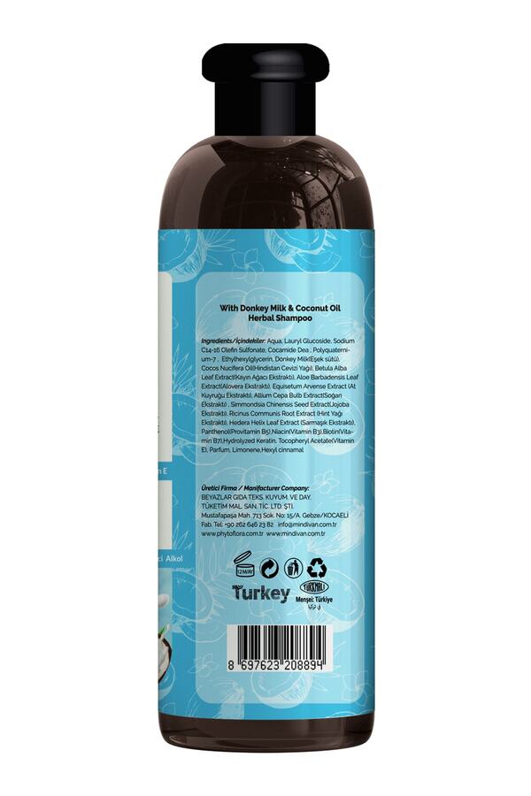 Phyto Flora 2 Li Set Eşek Sütlü Doğal Şampuan Ve Hindistan Cevizi Yağlı Saç Spreyi