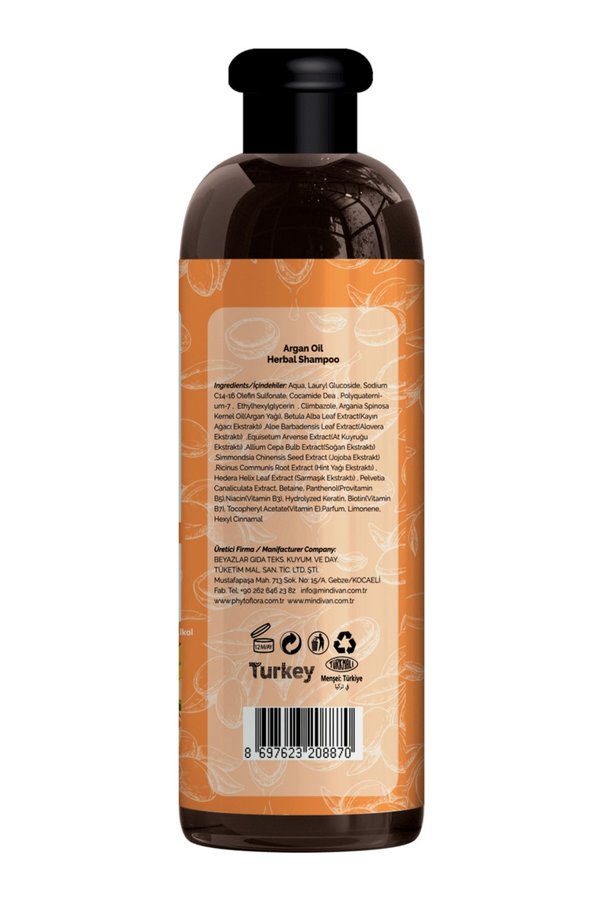 Phyto Flora Tuzsuz Hassas Sönük Hacimsiz Ve Boyalı Saçlara Özel Argan Yağlı Bitkisel Şampuan 400 Ml