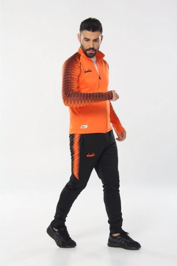 Diadora Ritim Erkek Turuncu Kamp Eşofman Takımı