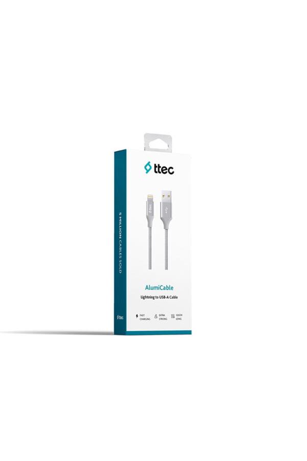 Ttec Gümüş Alumicable 2Dk16G Iphone Uyumlu Şarj Kablosu