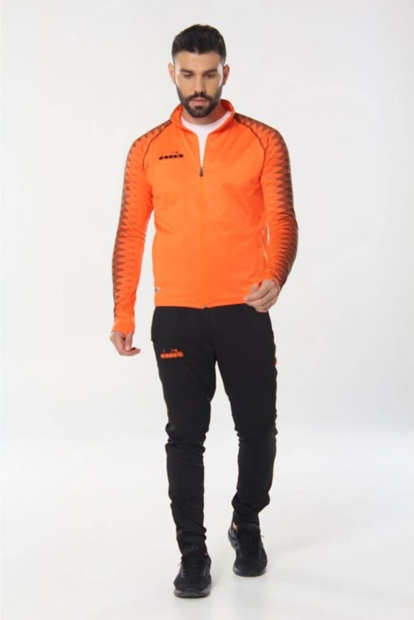 Diadora Ritim Erkek Turuncu Kamp Eşofman Takımı