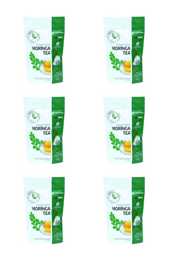Moria Moringa Çay (Moringa Çayı) 120 Süzen Poşet 2 Aylık Kullanım 6 Lü Set