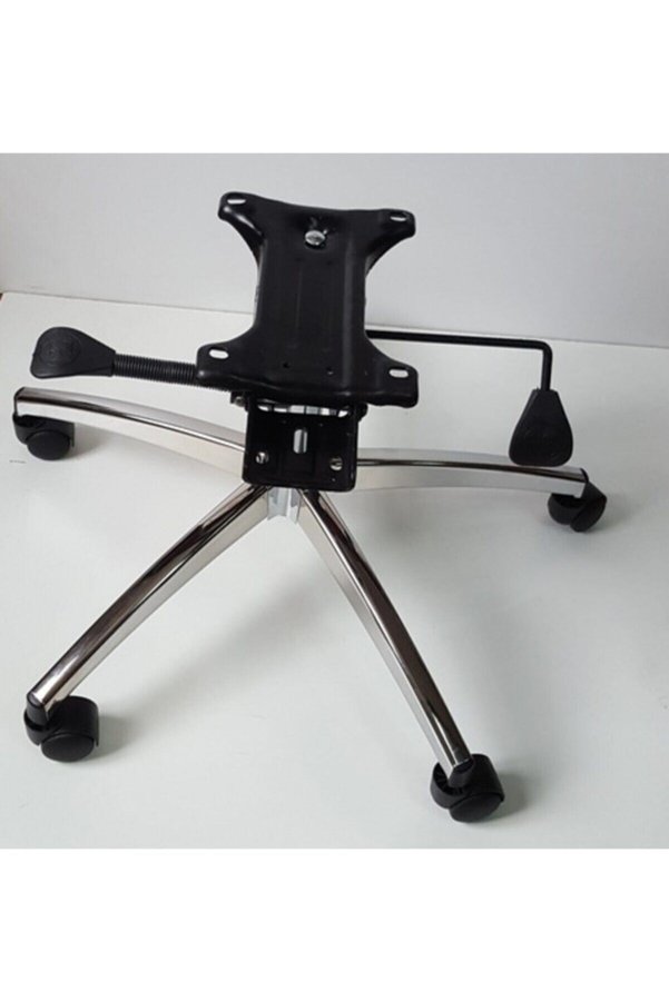 Yıldızsit Büro Koltuğu Yıldız Ayağı Çift Kollu Kuyruklu Mekanizma Krom Pistonlu Çap 70 Cm