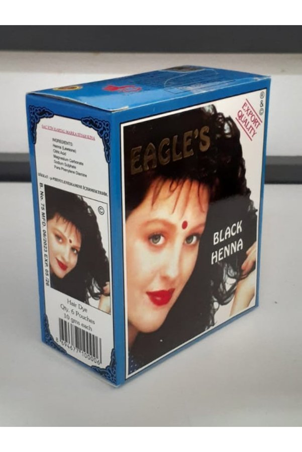 Eagles Siyah Hint Kınası 6 Lı Paket Black Henna