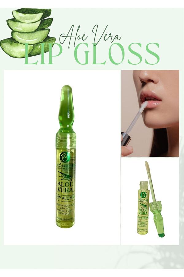 Rs Ronassi Cosmetics Aloe Vera Serum Dolgunlaştırıcı Dudak Gloss Şeffaf Renk Besleyici Ve Parlatıcı