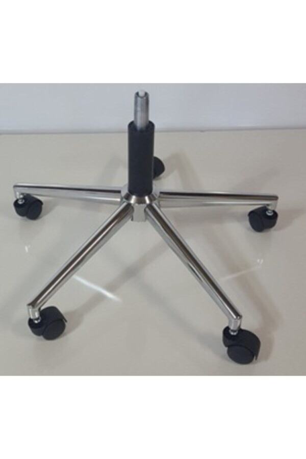 Yıldızsit Büro Koltuğu Makam Koltuğu Krom Yıldız Ayak 100 Lük Siyah Piston Tekerlekli