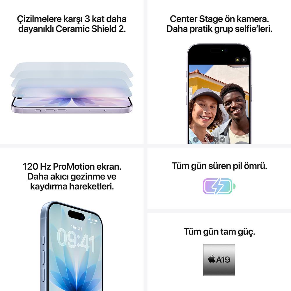 Apple İphone 17 256 Gb (Apple Türkiye Garantili) Siyah 256 Gb