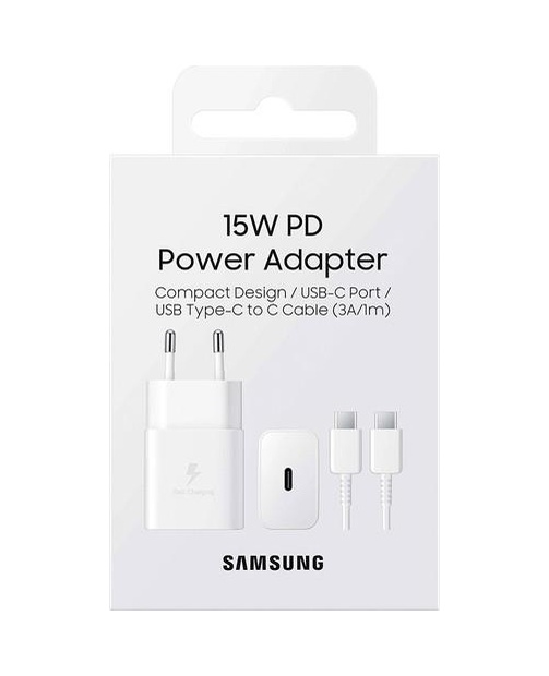 Samsung 15W Pd Type-C To Type-C Şarj Aleti Beyaz