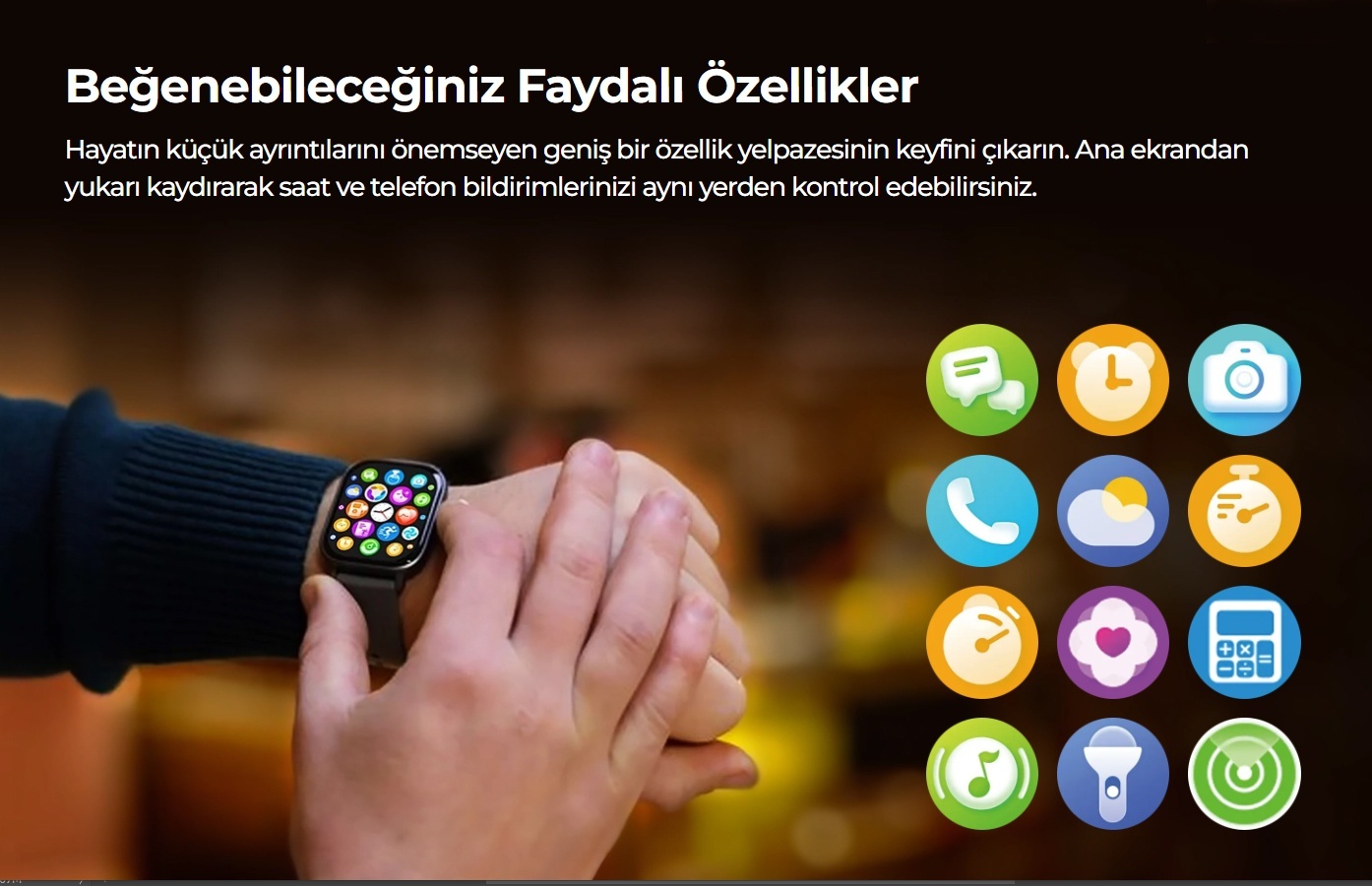Zeblaze Gts 3 Akıllı Saat (Zeblaze Türkiye Garantili) Siyah