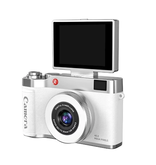 Evimdeyokyok 4K Çantalı Dijital Retro Video Kamera 48Mp 16X Zoom Işıklı (32Gb) Kart Dijital Fotoğraf Makinesi Bey