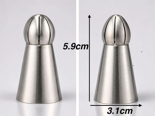 Evimdeyokyok 5 Li Profesyonel Rus Top Duy Ucu Seti – 5.9 Cm Büyük Boy Paslanmaz Çelik Krema Sıkma Ve Fırfır Uçları